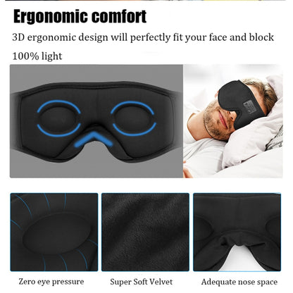 EM4 Bluetooth 5.2 Eye Mask Wireless Headphone Eye Protection for Sleep Office Lunch Break(Black) - Eye Masks by PMC Jewellery | Online Shopping South Africa | PMC Jewellery