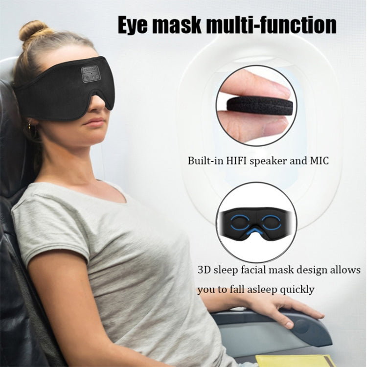 EM4 Bluetooth 5.2 Eye Mask Wireless Headphone Eye Protection for Sleep Office Lunch Break(Grey) - Eye Masks by PMC Jewellery | Online Shopping South Africa | PMC Jewellery