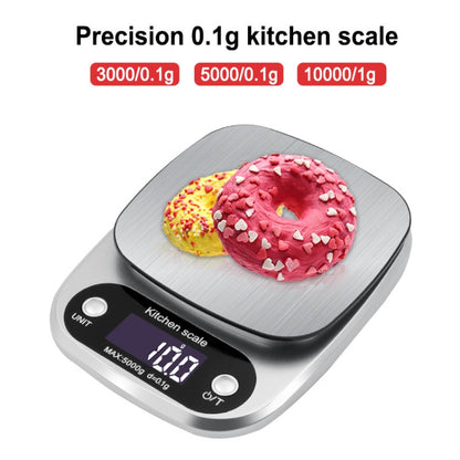 Small Multifunctional Kitchen High Precision Electronic Scale LCD Digital Display Food Scale, Model: 3kg/ 0.1g - Kitchen Scales by PMC Jewellery | Online Shopping South Africa | PMC Jewellery