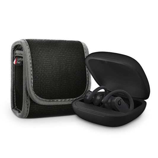 For Powerbeats Pro Earphone Charging Box Storage Bag Thickened Anti-fall Protection Bag(Black) - Other Case by PMC Jewellery | Online Shopping South Africa | PMC Jewellery