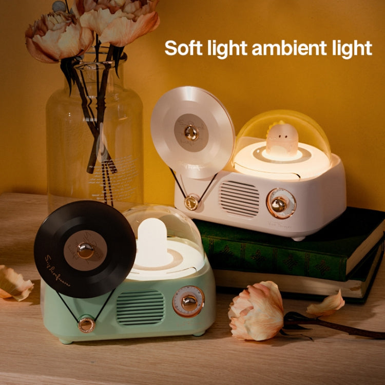 Y02 Retro Vinyl Record Player Wireless Bluetooth Speaker Ambient Light Aromatherapy Bluetooth Audio(White) - Desktop Speaker by PMC Jewellery | Online Shopping South Africa | PMC Jewellery