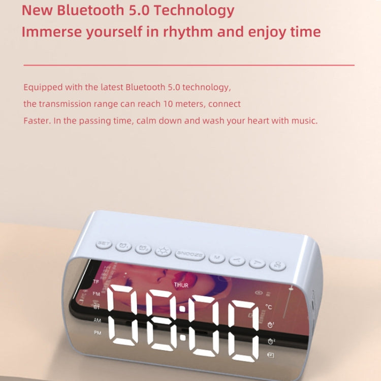 Q5 Outdoor Portable Card Bluetooth Speaker Small Clock Radio, Color: Pink 1400mAh - Mini Speaker by PMC Jewellery | Online Shopping South Africa | PMC Jewellery