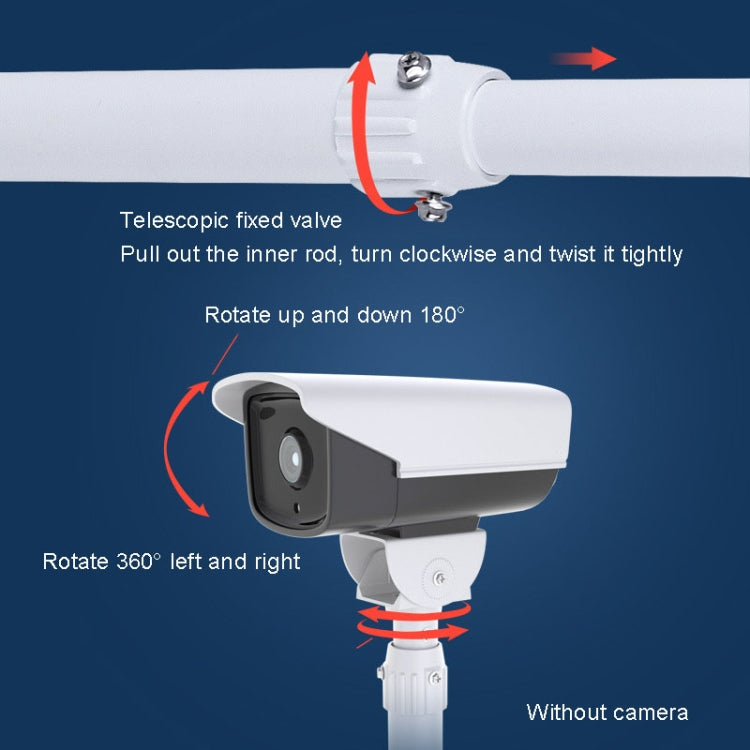 30-60cm Telescopic I-Type Monitoring Bracket Hanging Closed-Circuit Aluminum Alloy Bracket - free shipping - PMC TechLife - Order now!