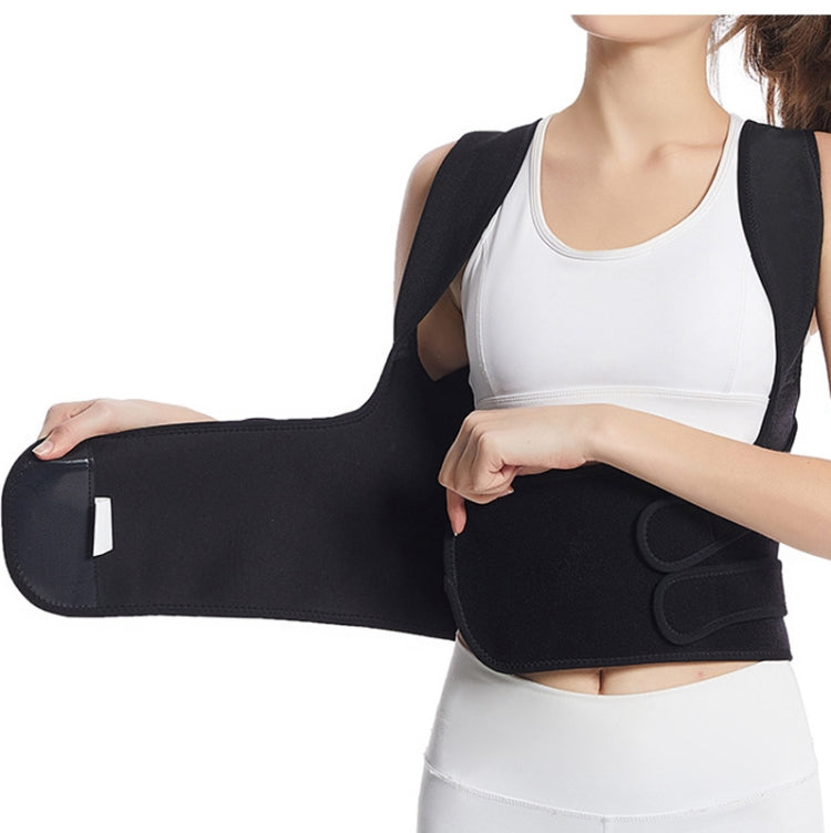 MK-098  Back Posture Corrector Back Support Fixation Correction Belt, Size: M(Black) - Corrector by PMC Jewellery | Online Shopping South Africa | PMC Jewellery