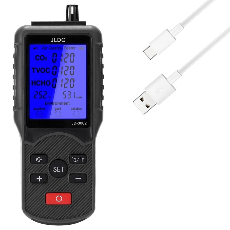 JD-3002 Carbon Dioxide Comprehensive Air Quality Temperature Humidity Detector(480g) - Air & Water Quality Tester by PMC TechLife | Online Shopping South Africa | PMC TechLife | Buy Now Pay Later Mobicred