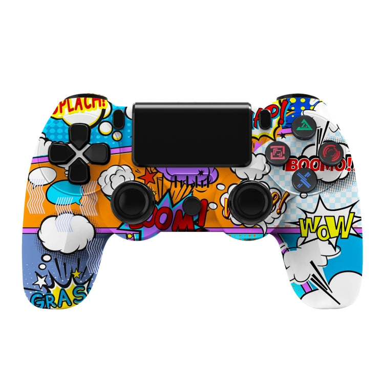 For PS4 Wireless Bluetooth Game Controller With Light Strip Dual Vibration Game Handle(Cloud) - Gamepads by PMC TechLife | Online Shopping South Africa | PMC TechLife