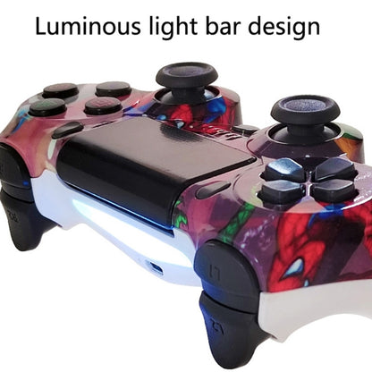 For PS4 Wireless Bluetooth Game Controller With Light Strip Dual Vibration Game Handle(Lightning) - Gamepads by PMC Jewellery | Online Shopping South Africa | PMC Jewellery