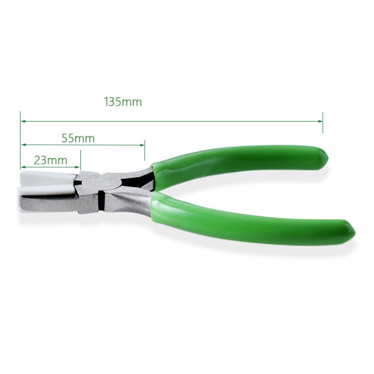 Handmade Jewelry Plier Nylon Accessories DIY Tools Wire Wrap Clamp, Style: Green Flat Jaw Plier - Jewelry Tools by PMC Jewellery | Online Shopping South Africa | PMC Jewellery