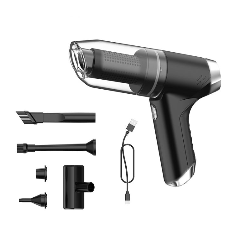 SUITU ST-6671 Wireless Car Vacuum Cleaner Small Handheld Blowing and Suction Dual Use, Style: Basic Model Black+Floor Brush - free shipping - PMC TechLife - Order now!