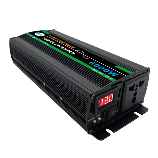 6000W (Actual 1000W) 12V to 220V High Power Car Sine Wave Inverter Power Converter - Pure Sine Wave by PMC Jewellery | Online Shopping South Africa | PMC Jewellery