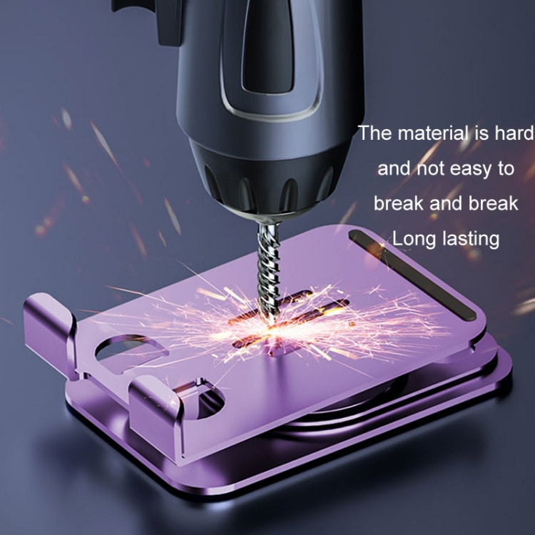 Desktop 360-degree Rotating Foldable Mobile Phone Holder, Color: Metal Purple - Desktop Holder by PMC Jewellery | Online Shopping South Africa | PMC Jewellery