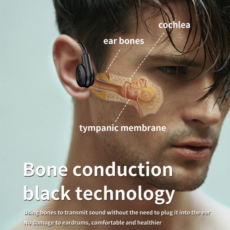 M2 Bone Conduction Earphones Running Stereo To Ear Bluetooth Earphones(Black + Blue) - Neck-mounted Earphone by PMC Jewellery | Online Shopping South Africa | PMC Jewellery