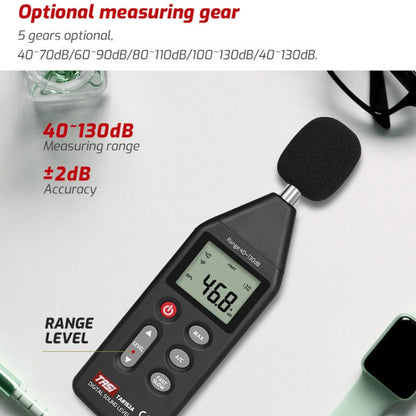 TASI TA8152B Noise Measurement Sound Decibel Meter - Light & Sound Meter by TASI | Online Shopping South Africa | PMC Jewellery | Buy Now Pay Later Mobicred