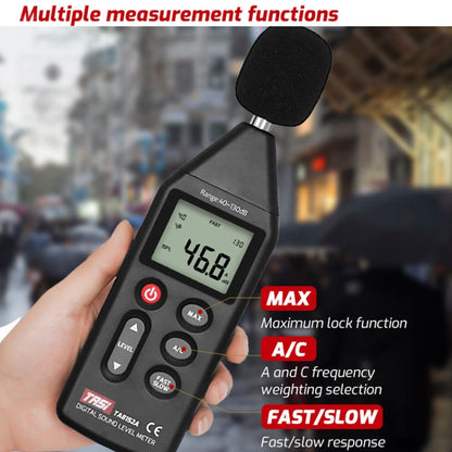 TASI TA8152B Noise Measurement Sound Decibel Meter - Light & Sound Meter by TASI | Online Shopping South Africa | PMC Jewellery | Buy Now Pay Later Mobicred