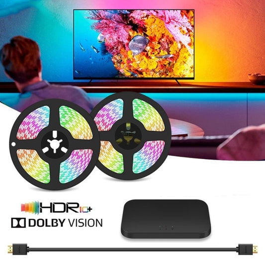 HDMI 2.0-PRO Smart Ambient TV Led Backlight Led Strip Lights Kit Work With TUYA APP Alexa Voice Google Assistant 2 x 1m(UK Plug) - Casing Waterproof Light by PMC Jewellery | Online Shopping South Africa | PMC Jewellery