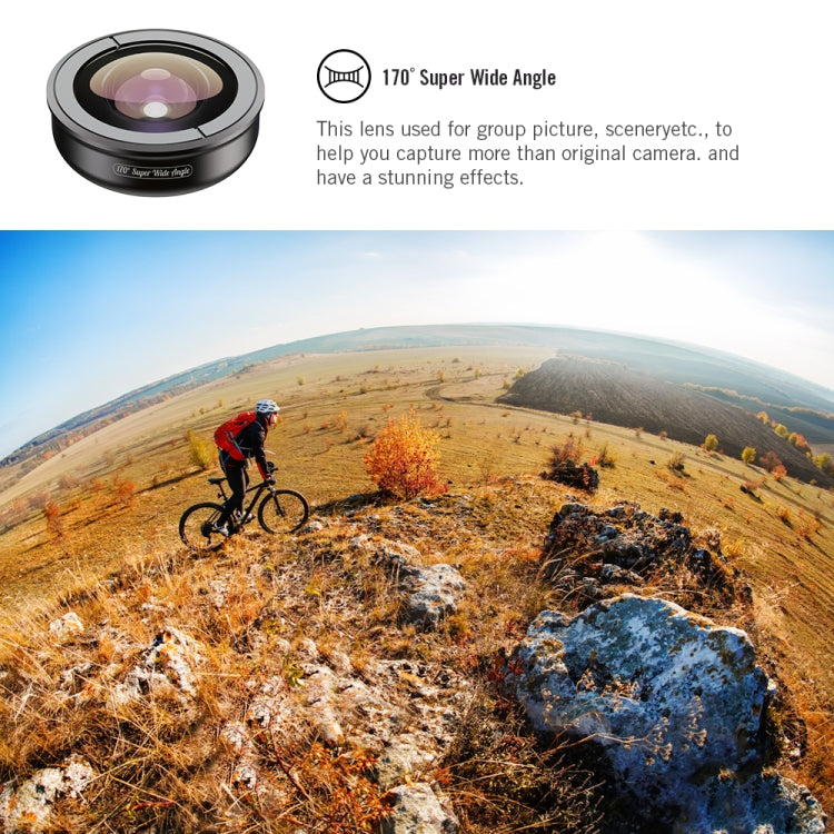 APEXEL APL-HB5 5 in 1 Wide Angle Macro Fisheye HD External Mobile Phone Lens(Set) - Macro & Wide-angle by APEXEL | Online Shopping South Africa | PMC Jewellery | Buy Now Pay Later Mobicred