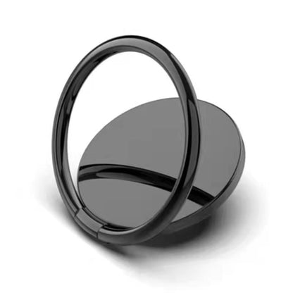 Full Metal Bracket 360 Degree Rotating Magnetic Phone Ring Buckle(Black) - Ring Holder by PMC Jewellery | Online Shopping South Africa | PMC Jewellery