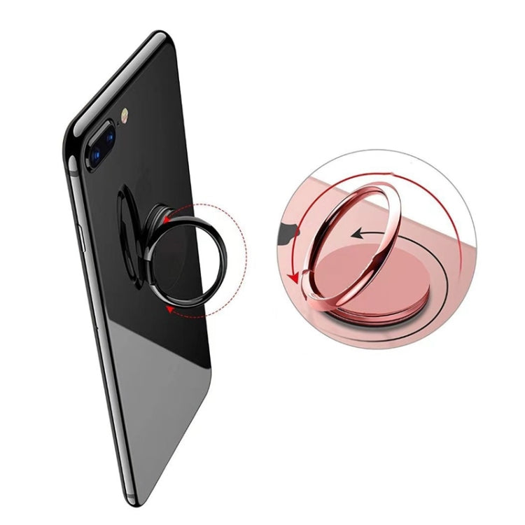 Full Metal Bracket 360 Degree Rotating Magnetic Phone Ring Buckle(Gold) - Ring Holder by PMC Jewellery | Online Shopping South Africa | PMC Jewellery