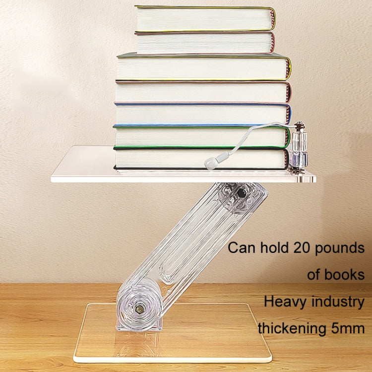 Student Desktop Reading Rack Transparent Acrylic Tablet Stand, Style: B Model - Desktop Holder by PMC Jewellery | Online Shopping South Africa | PMC Jewellery