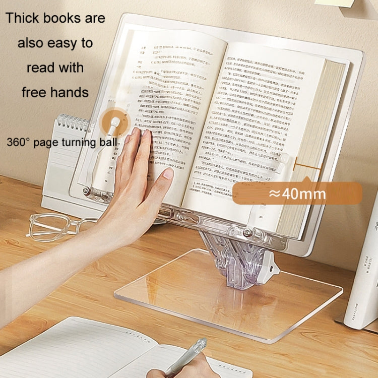 Student Desktop Reading Rack Transparent Acrylic Tablet Stand, Style: B Model - Desktop Holder by PMC Jewellery | Online Shopping South Africa | PMC Jewellery