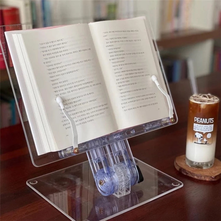 Student Desktop Reading Rack Transparent Acrylic Tablet Stand, Style: B Model - Desktop Holder by PMC Jewellery | Online Shopping South Africa | PMC Jewellery