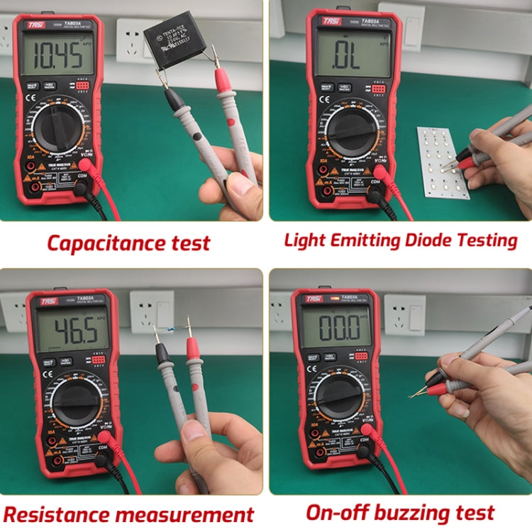 TASI TA803A Digital High Precision Multimeter Digital Display Household Multifunction Electrician Multimeter - Digital Multimeter by TASI | Online Shopping South Africa | PMC Jewellery | Buy Now Pay Later Mobicred