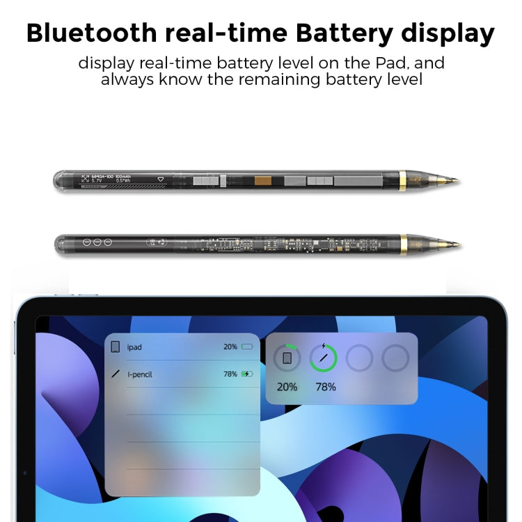 AhaStyle PE03 For iPad 2018-2022 Series Fast Charging Long Standby Transparent Touch Screen Pen - free shipping - PMC TechLife - Order now!