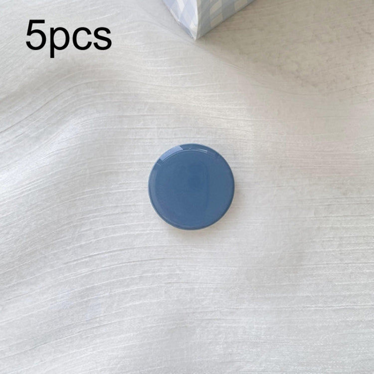 5pcs Solid Color Drop Glue Airbag Bracket Mobile Phone Ring Buckle(Blue) - Ring Holder by PMC Jewellery | Online Shopping South Africa | PMC Jewellery