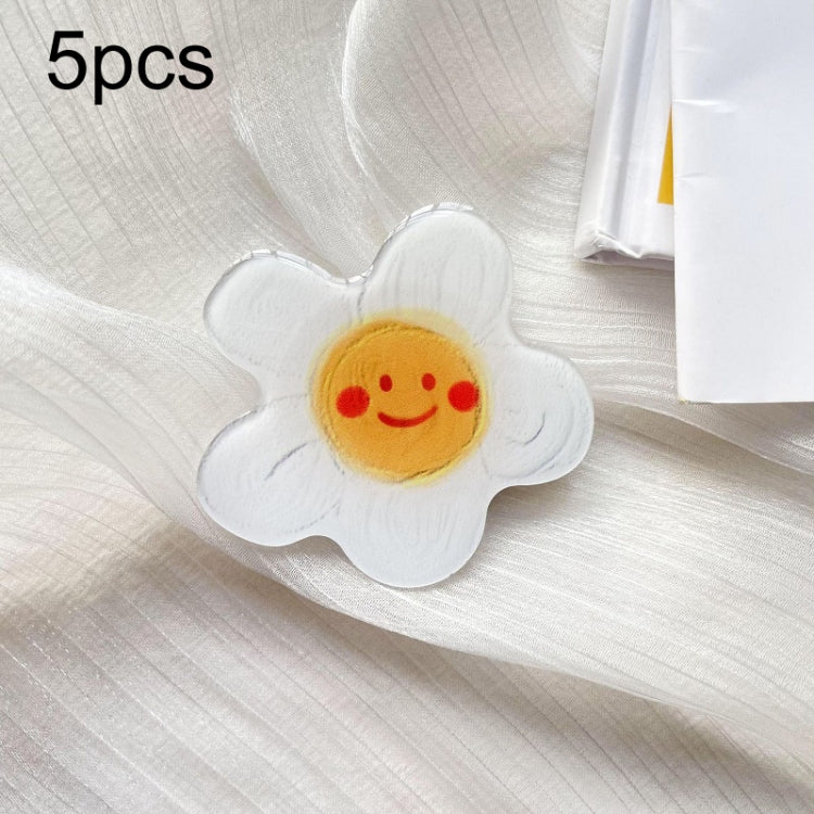 5pcs Sunflower Drip Glue Airbag Mobile Phone Holder(M107 Oil Painting Sunflower) - Ring Holder by PMC Jewellery | Online Shopping South Africa | PMC Jewellery