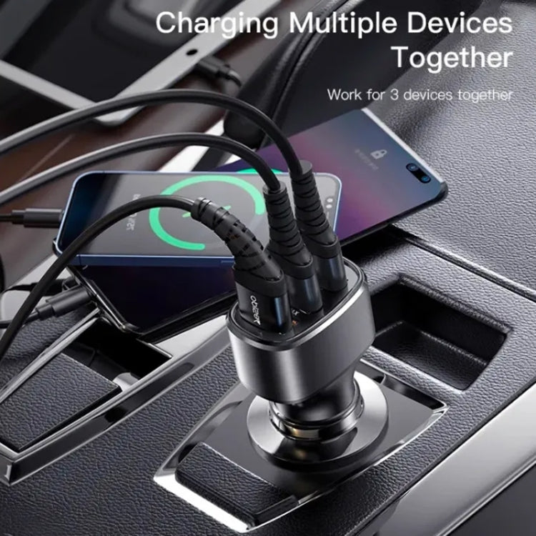 Yesido Y46 42W 3 USB Port Car Fast Charger(Black) - Car Charger by Yesido | Online Shopping South Africa | PMC Jewellery