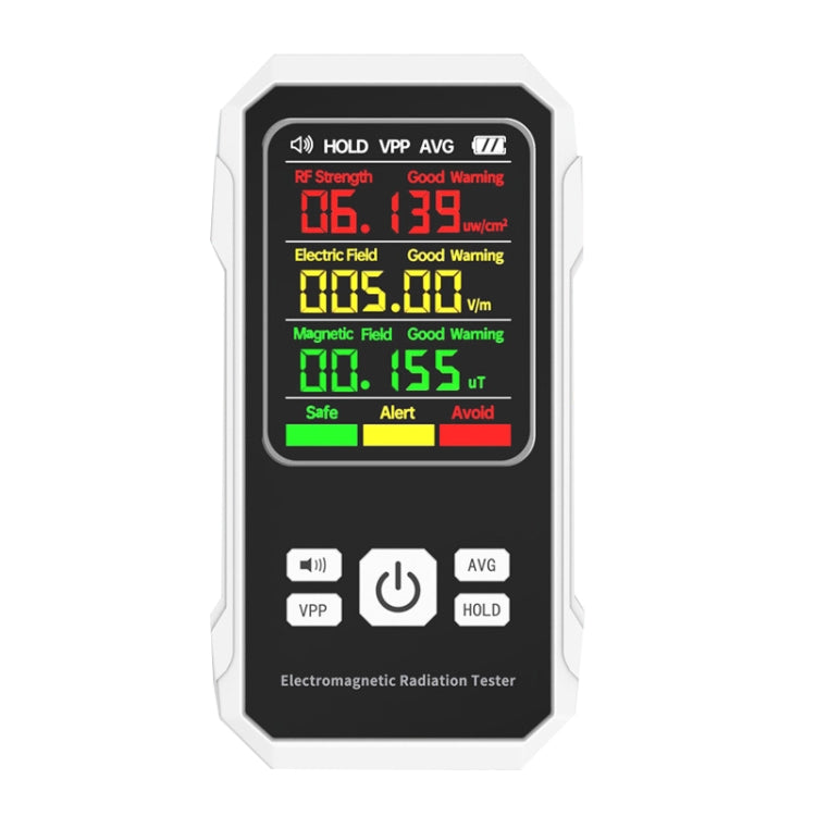 Electromagnetic Radiation Detector High Frequency Radiation Detector(White) - Radiation Detector by PMC TechLife | Online Shopping South Africa | PMC TechLife