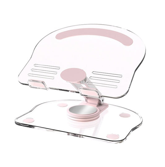 KF-Z11 Acrylic Tablet PC Mobile Phone Bracket Desktop Rotating Foldable Lazy Non-slip Phone Support Frame(Pink) - Desktop Holder by PMC Jewellery | Online Shopping South Africa | PMC Jewellery