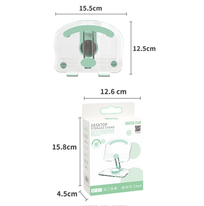 KF-Z11 Acrylic Tablet PC Mobile Phone Bracket Desktop Rotating Foldable Lazy Non-slip Phone Support Frame(Green) - Desktop Holder by PMC Jewellery | Online Shopping South Africa | PMC Jewellery