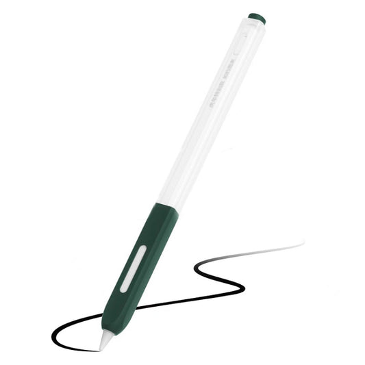 For Apple Pencil 2 Non-Slip Anti-Fall Translucent Segmented Pen Case(Ink Green) - Pencil Accessories by PMC Jewellery | Online Shopping South Africa | PMC Jewellery