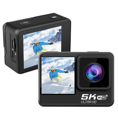 5K/30FPS WIFI HD Anti-Shake Remote Touch Dual-Screen IP68 Waterproof Sports Camera, Style: Camera + 64G Card - Other Camera by PMC Jewellery | Online Shopping South Africa | PMC Jewellery