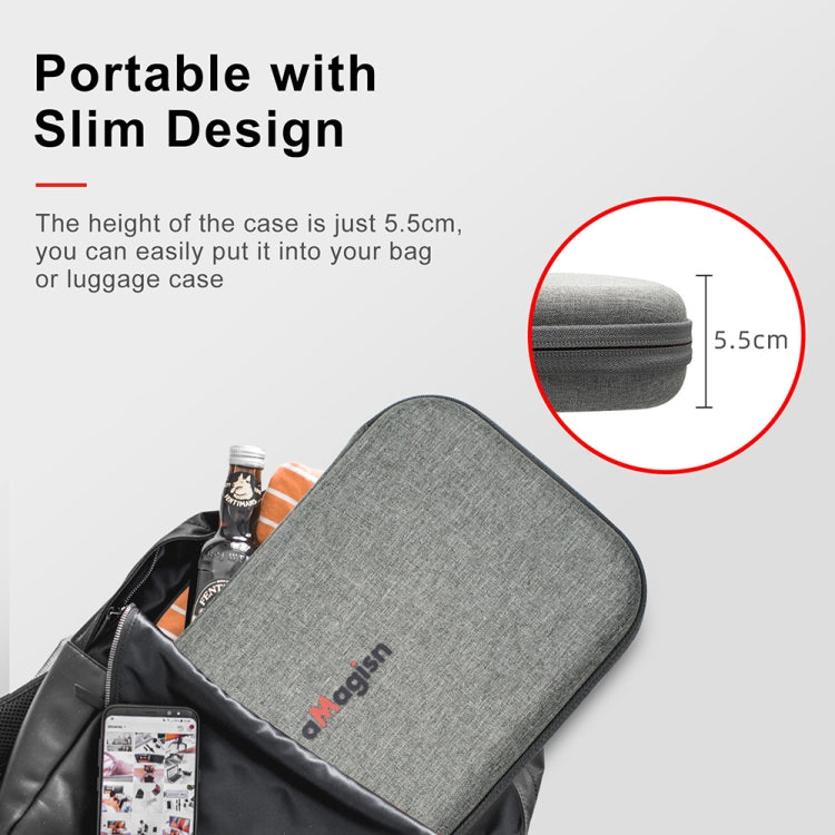 For Insta360 GO 3 AMagisn Accessory Storage Bag Portable Medium Clutch - Case & Bags by aMagisn | Online Shopping South Africa | PMC Jewellery | Buy Now Pay Later Mobicred