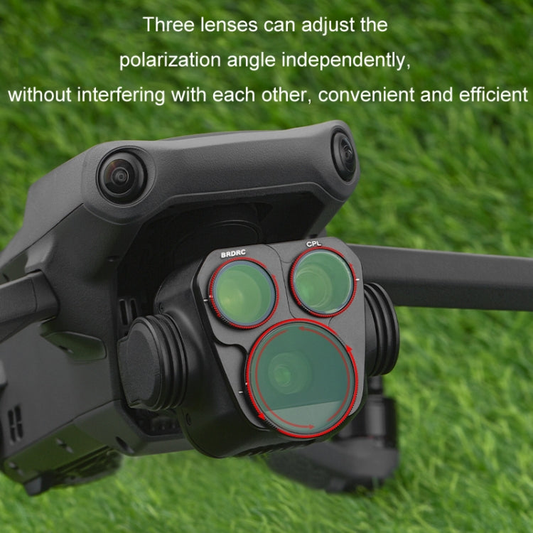 For DJI MAVIC 3PRO BRDRC Filter Accessories, Style: 4pcs/set ND8+ND16+ND32+ND64 - Mavic Lens Filter by BRDRC | Online Shopping South Africa | PMC Jewellery