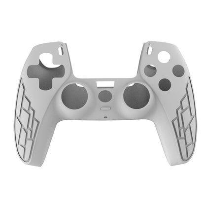 For PS5 Gamepad Silicone Case Non-slip Texture Thickened Protective Cover(White) - Cases by PMC Jewellery | Online Shopping South Africa | PMC Jewellery