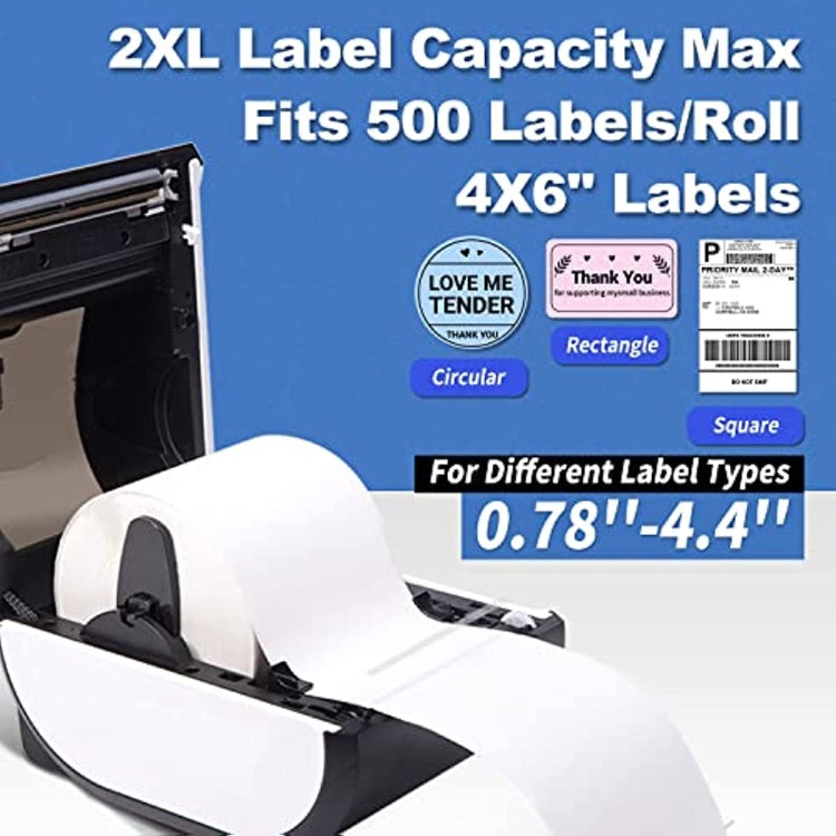 Phomemo D520-BT Bluetooth Thermal Shipping Label Printer Wireless Desktop Printer For Barcode Address Labels, Size: EU(Pink White) - free shipping - PMC TechLife - Order now!