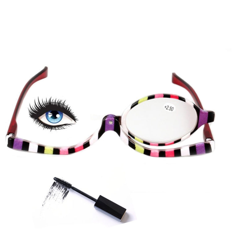 Makeup Presbyopic Glasses Multicolored Rotatable Magnifying Glass Single Piece Reading Glass, Degree: +250 - Presbyopic Glasses by PMC Jewellery | Online Shopping South Africa | PMC Jewellery