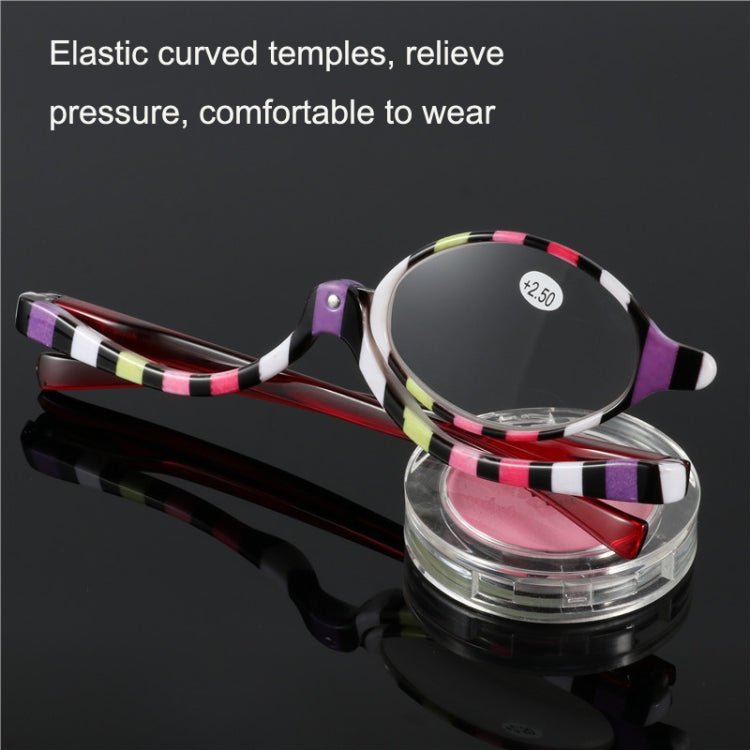 Makeup Presbyopic Glasses Multicolored Rotatable Magnifying Glass Single Piece Reading Glass, Degree: +400 - Presbyopic Glasses by PMC Jewellery | Online Shopping South Africa | PMC Jewellery