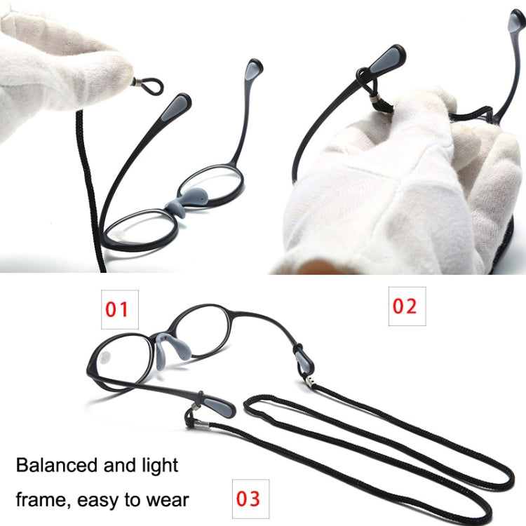 Portable Magnifying Glass Presbyopic Glasses Silicone Anti-Blue Light Reading Glasses, Degree: +250(Light Gray) - Presbyopic Glasses by PMC Jewellery | Online Shopping South Africa | PMC Jewellery