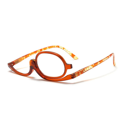 Makeup Presbyopic Glasses Monolithic Reading Glass Magnifying Glass, Degree: +300(Tea Color) - Presbyopic Glasses by PMC Jewellery | Online Shopping South Africa | PMC Jewellery