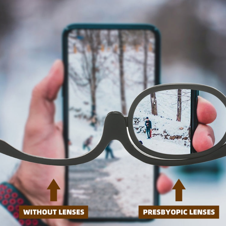 Makeup Presbyopic Glasses Monolithic Reading Glass Magnifying Glass, Degree: +400(Red) - Presbyopic Glasses by PMC Jewellery | Online Shopping South Africa | PMC Jewellery