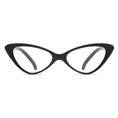 Street Stall Triangular Cat Eye Presbyopic Glasses, Degree: +100(Black) - Presbyopic Glasses by PMC Jewellery | Online Shopping South Africa | PMC Jewellery