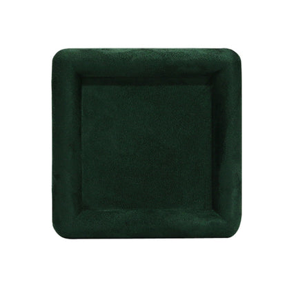 12x12x1.5cm Jewelry Tray Ring Square Empty Plate Earrings Necklace Jewelry Display Tray(Green) - Jewelry Storages by PMC Jewellery | Online Shopping South Africa | PMC Jewellery