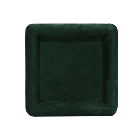 12x12x1.5cm Jewelry Tray Ring Square Empty Plate Earrings Necklace Jewelry Display Tray(Green) - Jewelry Storages by PMC Jewellery | Online Shopping South Africa | PMC Jewellery