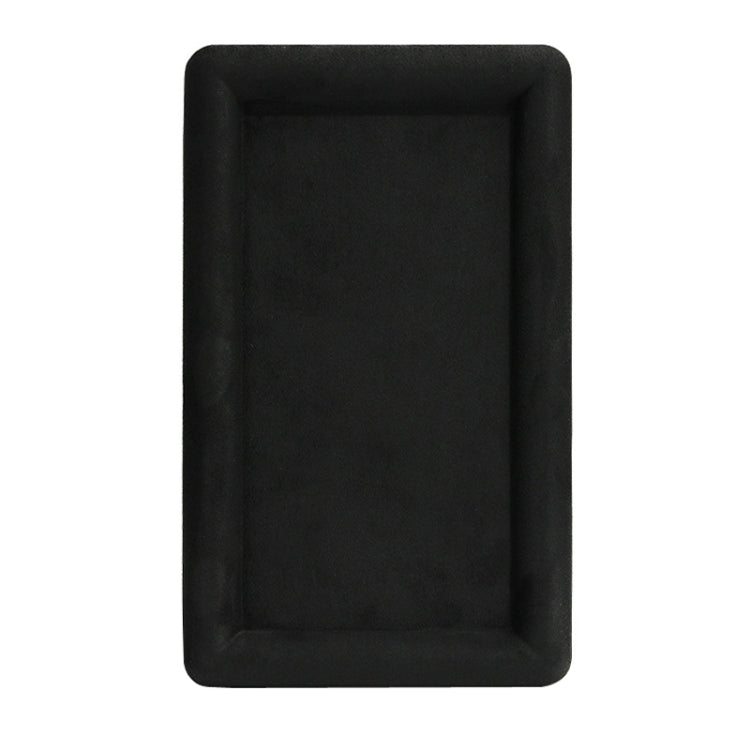 20x12x1.5cm Jewelry Tray Ring Rectangular Empty Plate Earrings Necklace Jewelry Display Plate(Black) - Jewelry Storages by PMC Jewellery | Online Shopping South Africa | PMC Jewellery