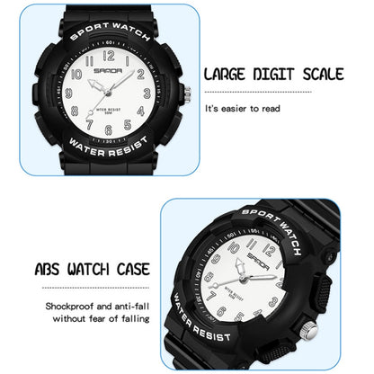 SANDA Small Fresh Digital All-match Waterproof Luminous Student Watch(Matcha Green) - LED Digital Watches by SANDA | Online Shopping South Africa | PMC Jewellery