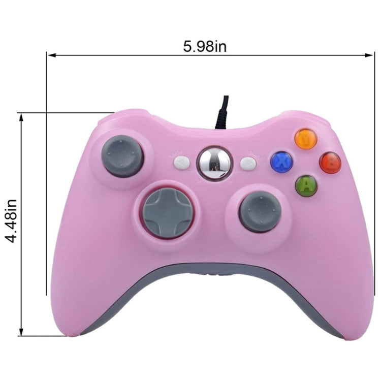 For XBOX 360 Console And PC USB Dual Vibration Wired Gamepad(Blue) - Gamepad by PMC TechLife | Online Shopping South Africa | PMC TechLife